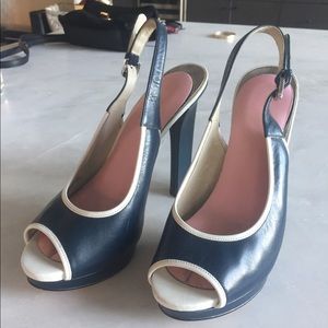 Michael Kors Blue Open-Toe Heel